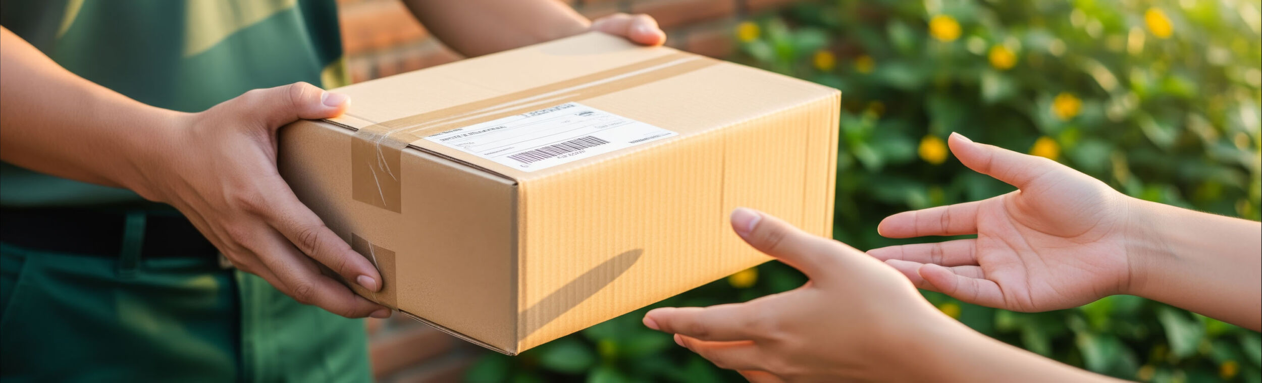 Overhandiging van pakket_