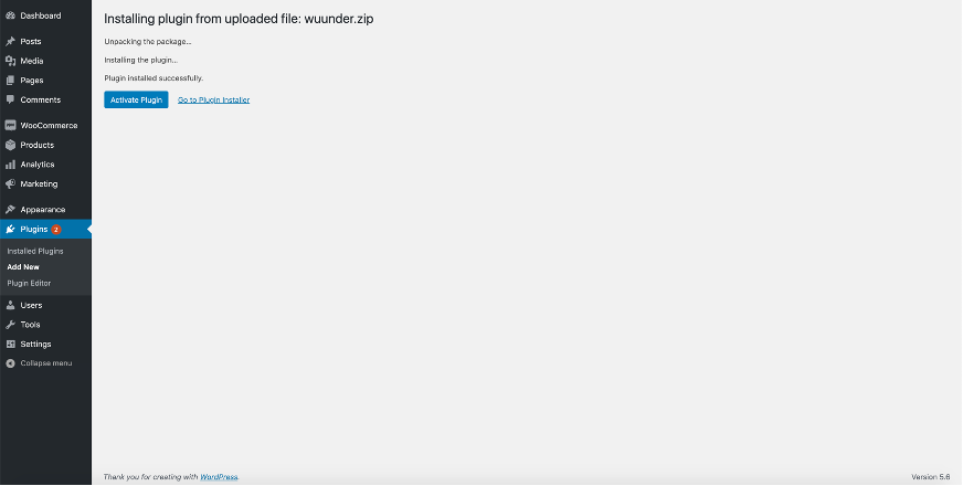 Wuunder Shipping Module activeren in WooCommerce