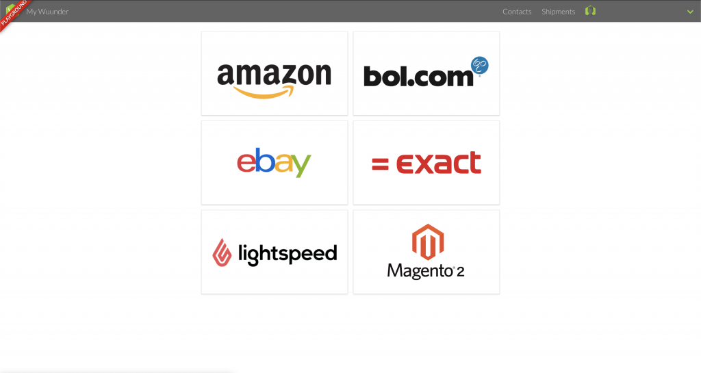 Exact selecteren in integrations