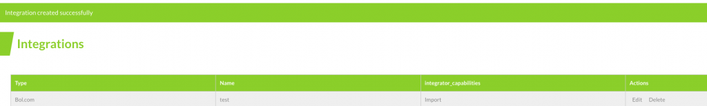 Bol.com integratie succesvol