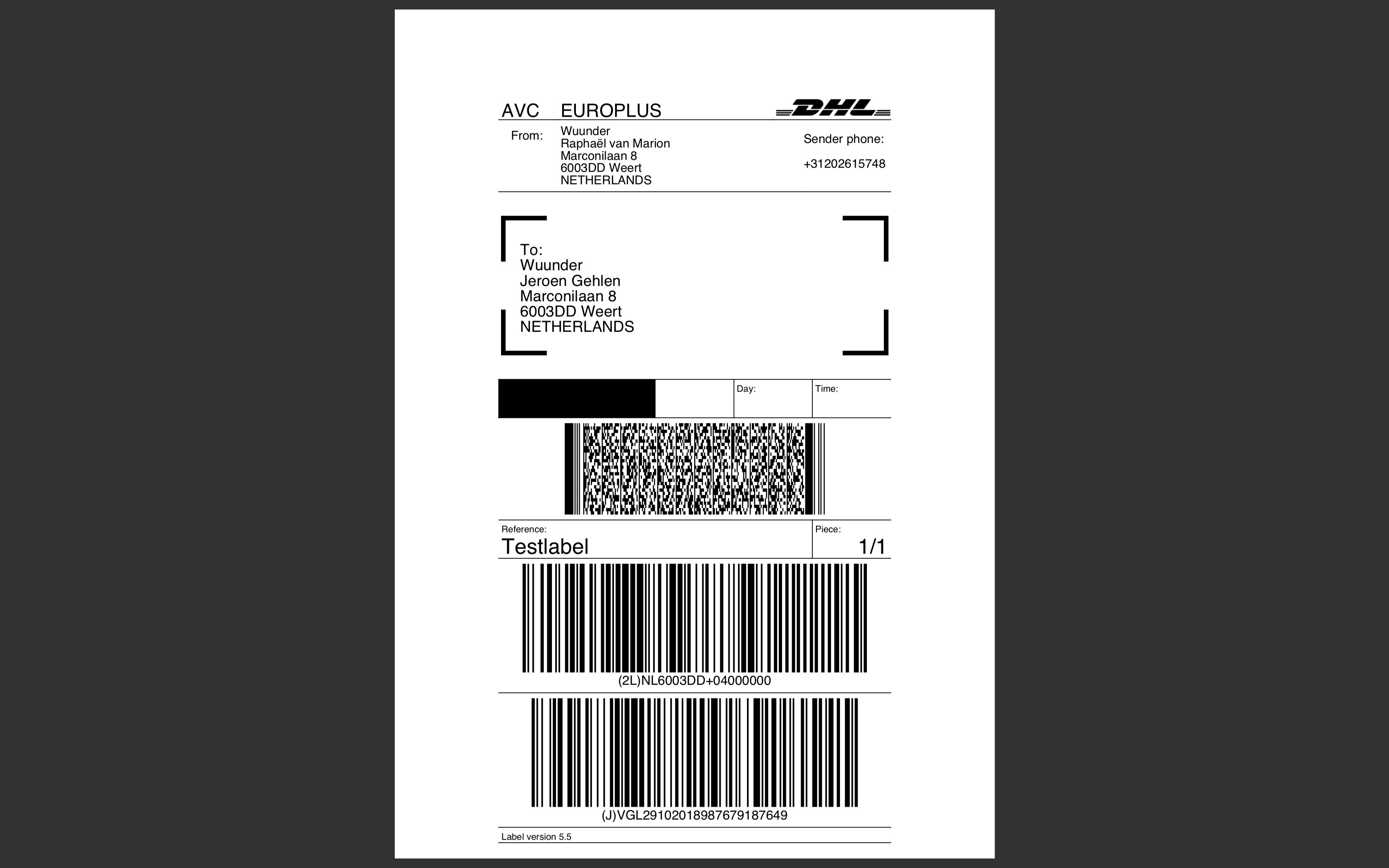 PDF bestand openen met labels (Mac)